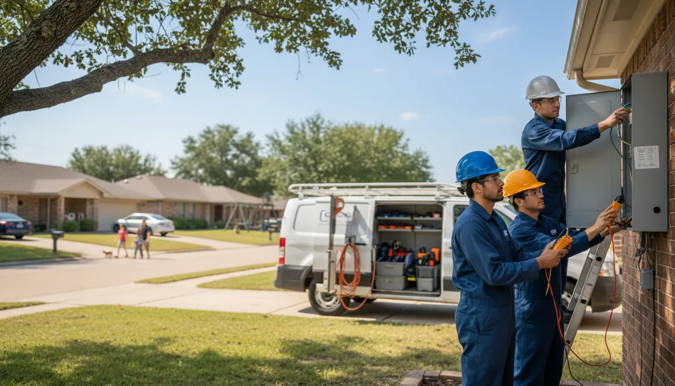 Certified electrician providing emergency electrical services in Range, AL